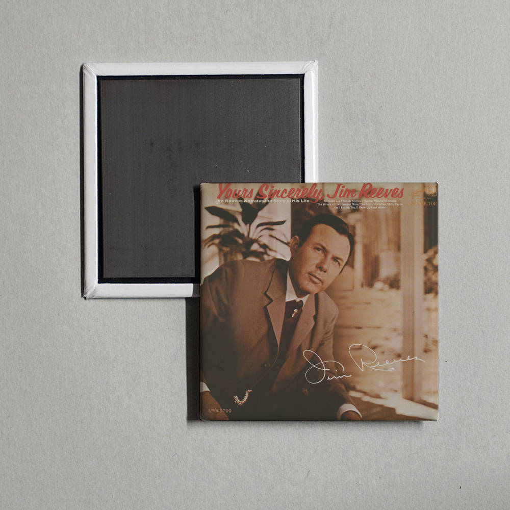 Jim Reeves - Yours Sincerely Album Cover Fridge Magnet