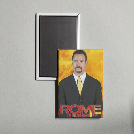 Jim Rome Is Burning TV Show Fridge Magnet