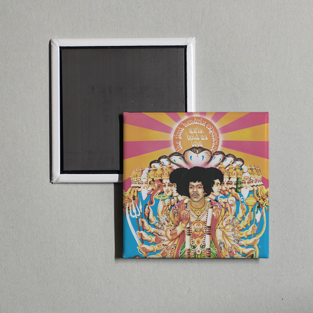 Jimi Hendrix - Axis Bold As Love Album Cover Fridge Magnet