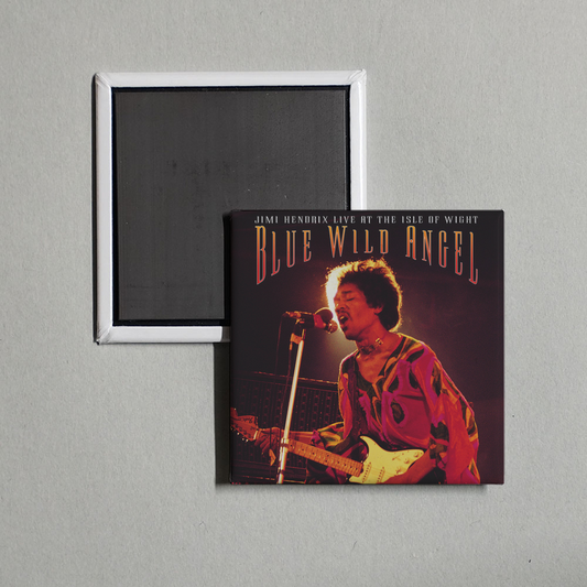 Jimi Hendrix - Blue Wild Angel Jimi Hendrix At The Isle Of Wight Album Cover Fridge Magnet