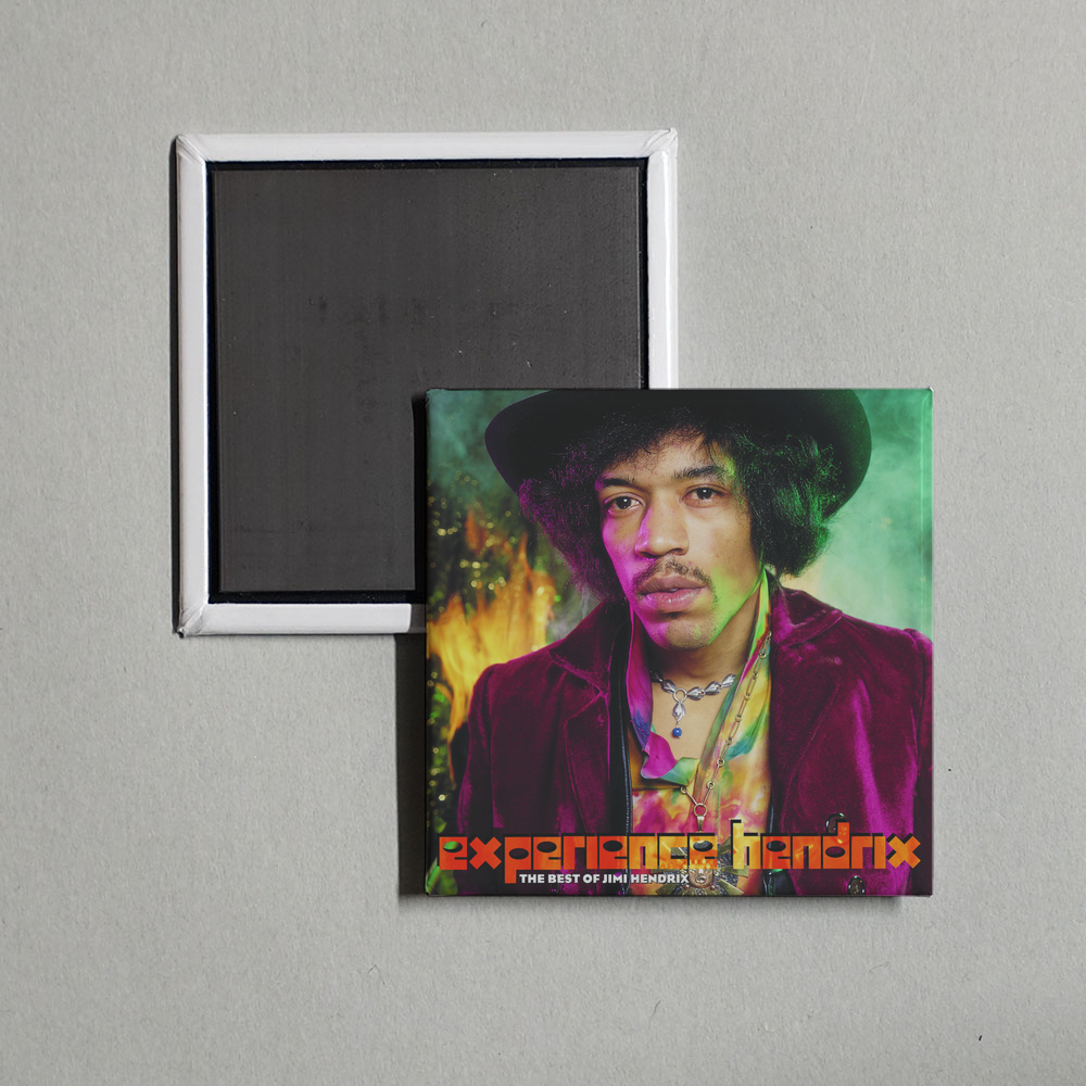 Jimi Hendrix - Experience Hendrix The Best Of Jimi Hendrix Album Cover Fridge Magnet