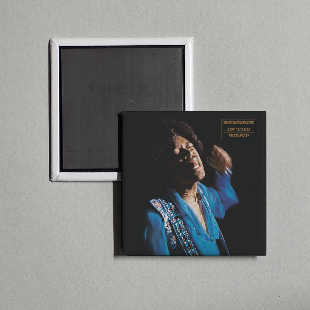 Jimi Hendrix - Hendrix In The West Album Cover Fridge Magnet