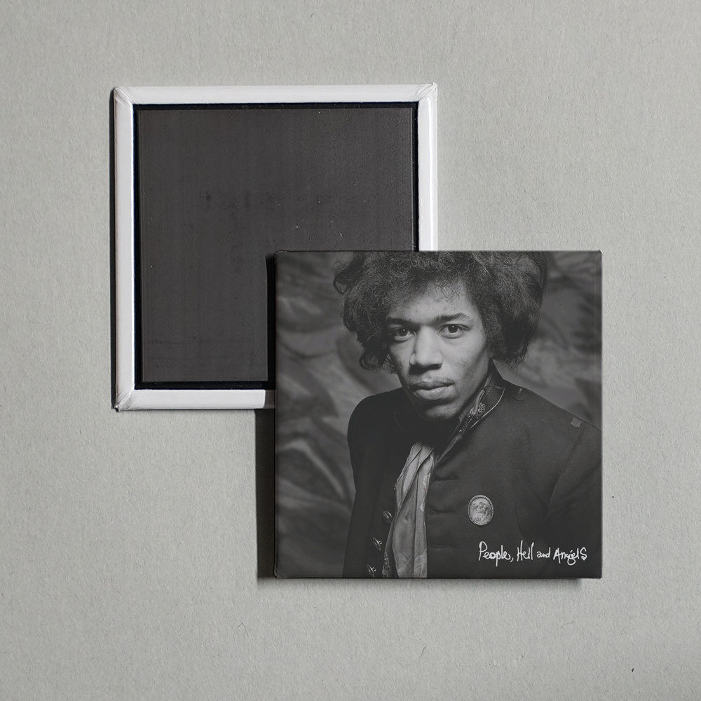 Jimi Hendrix - People, Hell & Angels Album Cover Fridge Magnet