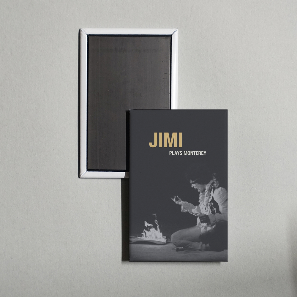 Jimi Plays Monterey Mini Movie Fridge Magnet