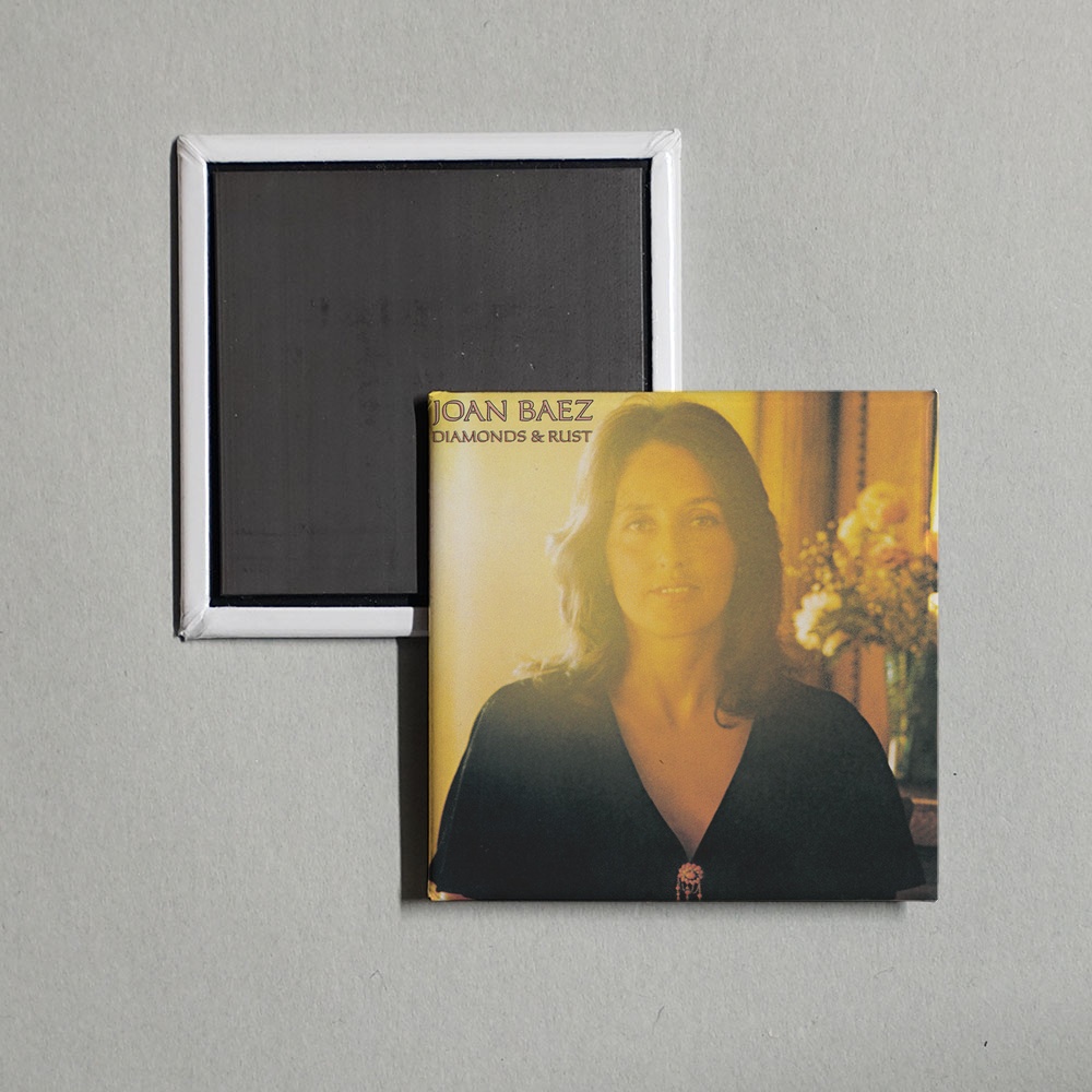 Joan Baez - Diamonds & Rust Album Cover Fridge Magnet
