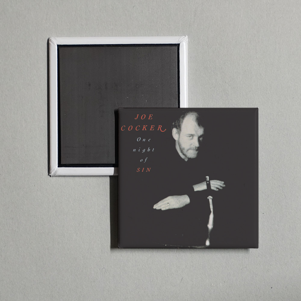 Joe Cocker - One Night of Sin Album Cover Fridge Magnet