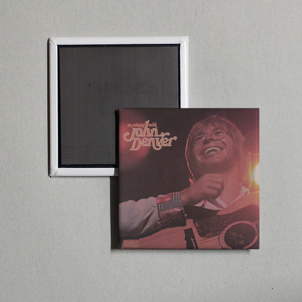 John Denver - An Evening With John Denver Album Cover Fridge Magnet