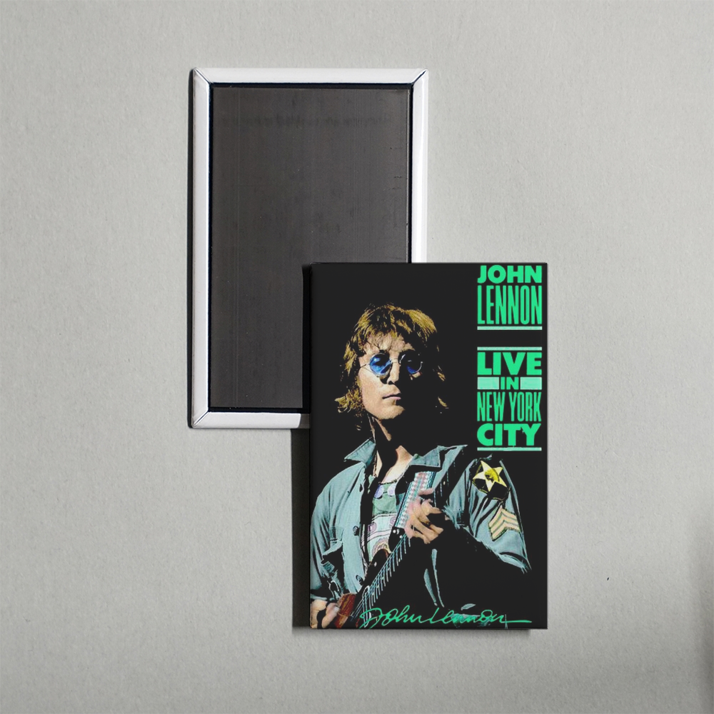 John Lennon Live In New York City Mini Movie Fridge Magnet