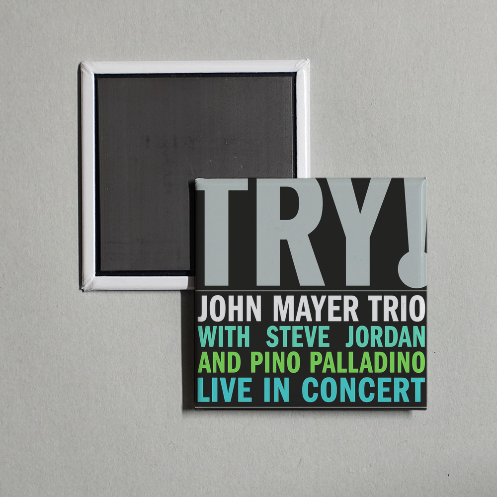 John Mayer - TRY! - Live In Concert Album Cover Fridge Magnet
