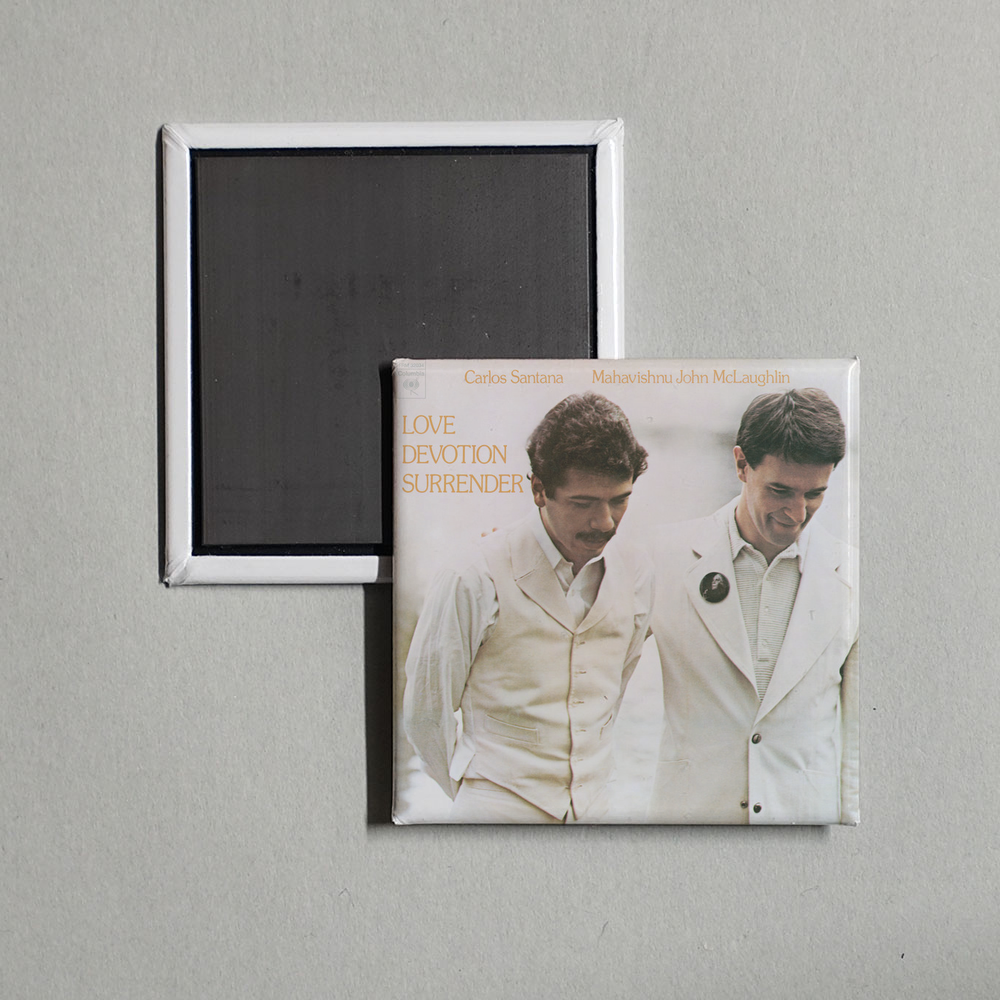 John McLaughlin - Love Devotion Surrender Album Cover Fridge Magnet