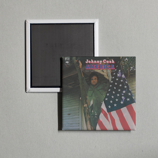 Johnny Cash - America A 200-Year Salute In Story & Song Album Cover Fridge Magnet