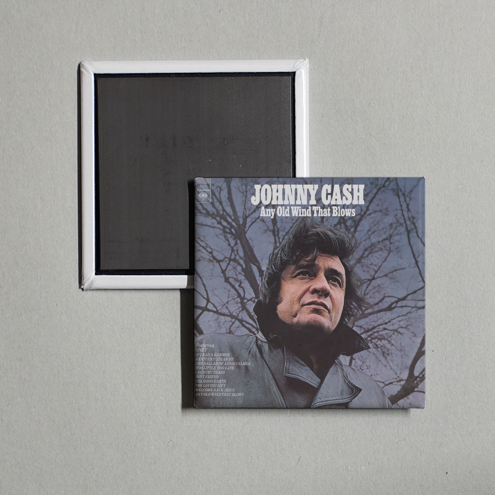 Johnny Cash - Any Old Wind That Blows Album Cover Fridge Magnet