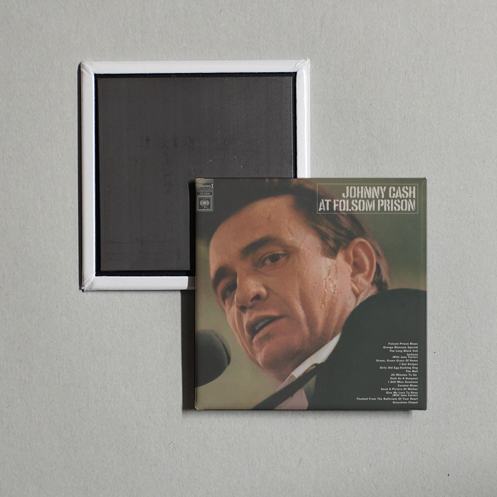 Johnny Cash - At Folsom Prison Album Cover Fridge Magnet