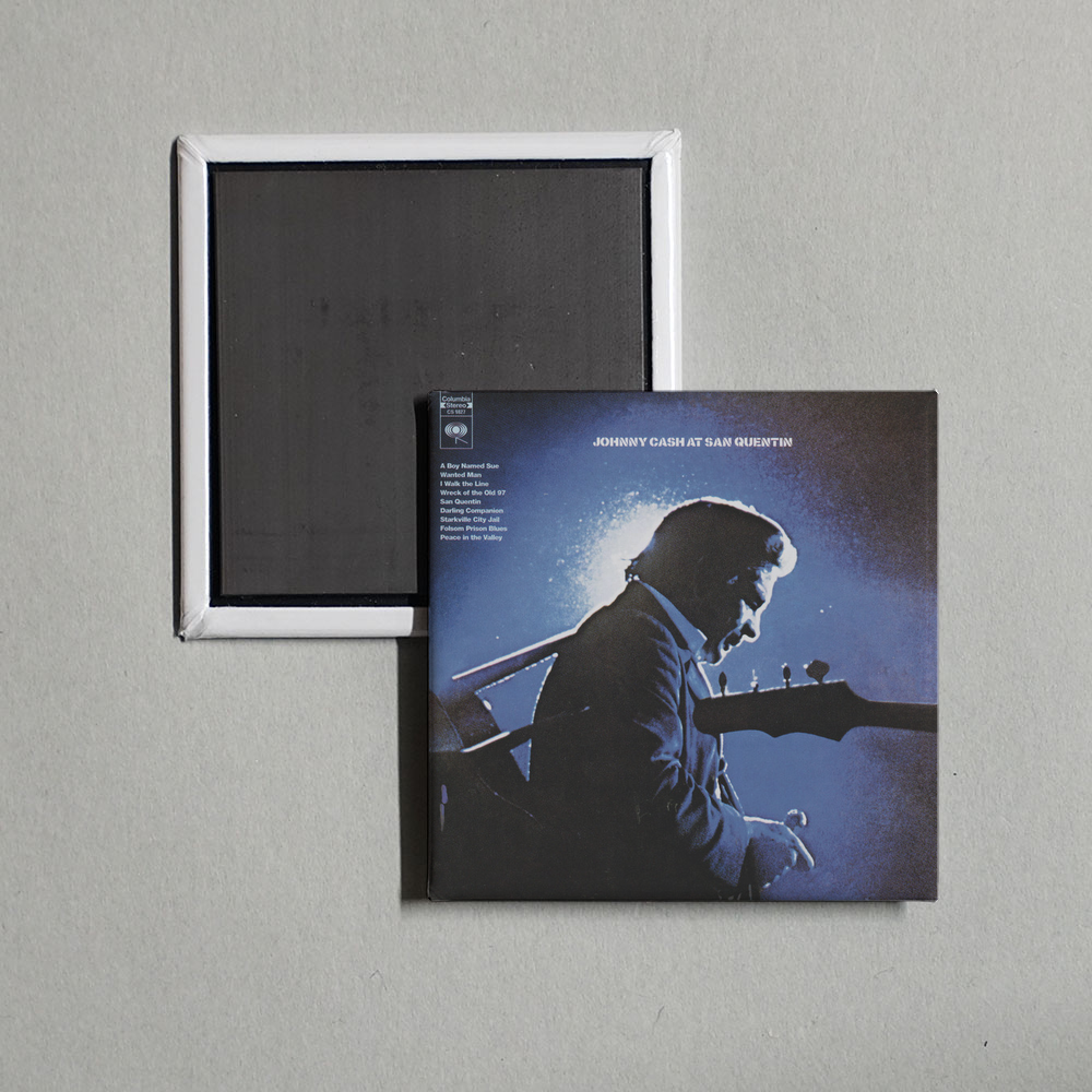 Johnny Cash - At San Quentin Album Cover Fridge Magnet