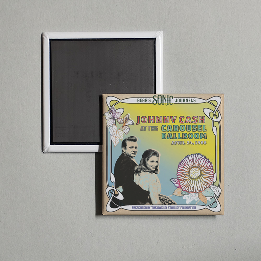Johnny Cash - Bear's Sonic Journals Live At The Carousel Ballroom, April 24 1968 Album Cover Fridge Magnet
