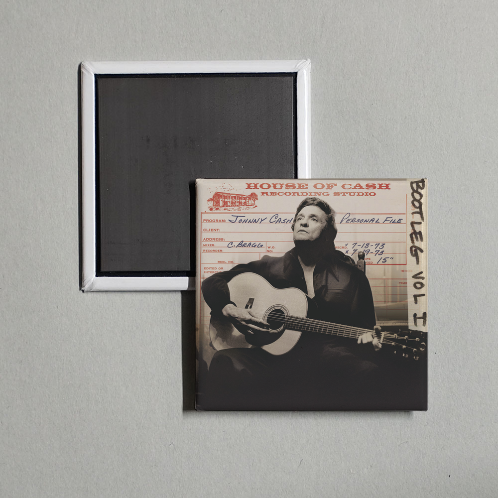 Johnny Cash - Bootleg Vol. I Personal File Album Cover Fridge Magnet