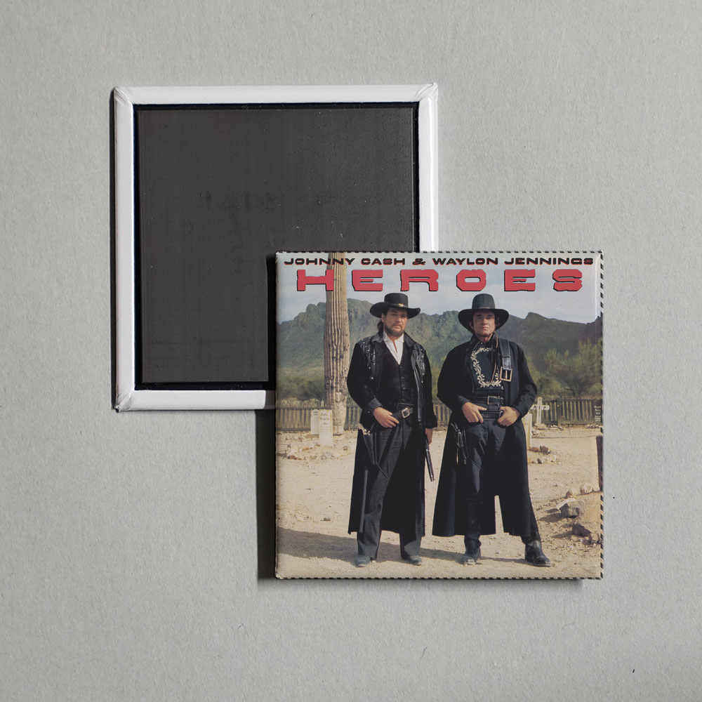 Johnny Cash - Heroes Album Cover Fridge Magnet