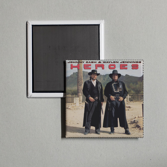 Johnny Cash - Heroes Album Cover Fridge Magnet