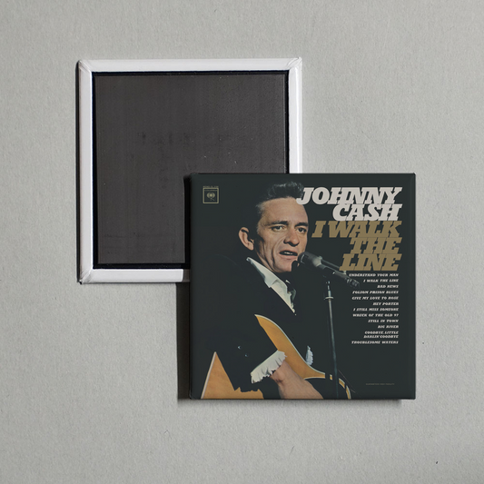 Johnny Cash - I Walk the Line Album Cover Fridge Magnet