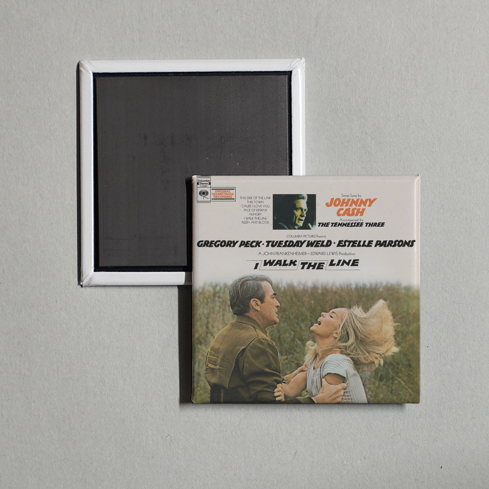 Johnny Cash - I Walk the Line (Original Soundtrack Recording) Album Cover Fridge Magnet