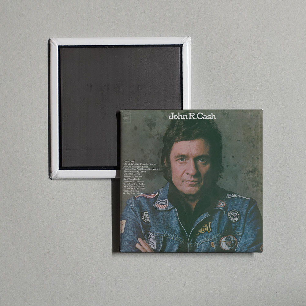 Johnny Cash - John R. Cash Album Cover Fridge Magnet