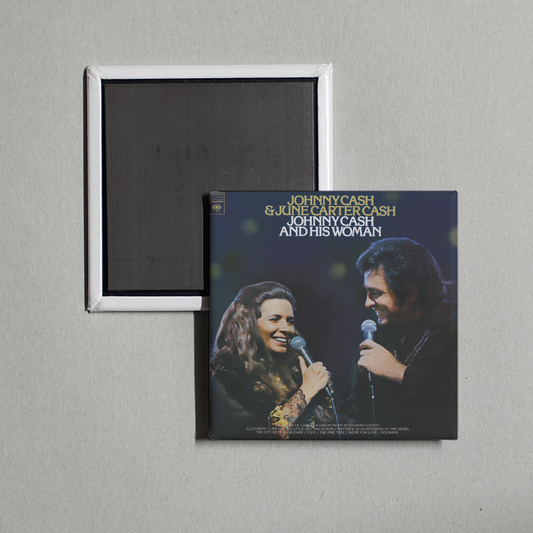 Johnny Cash - Johnny Cash And His Woman (with June Carter Cash) Album Cover Fridge Magnet