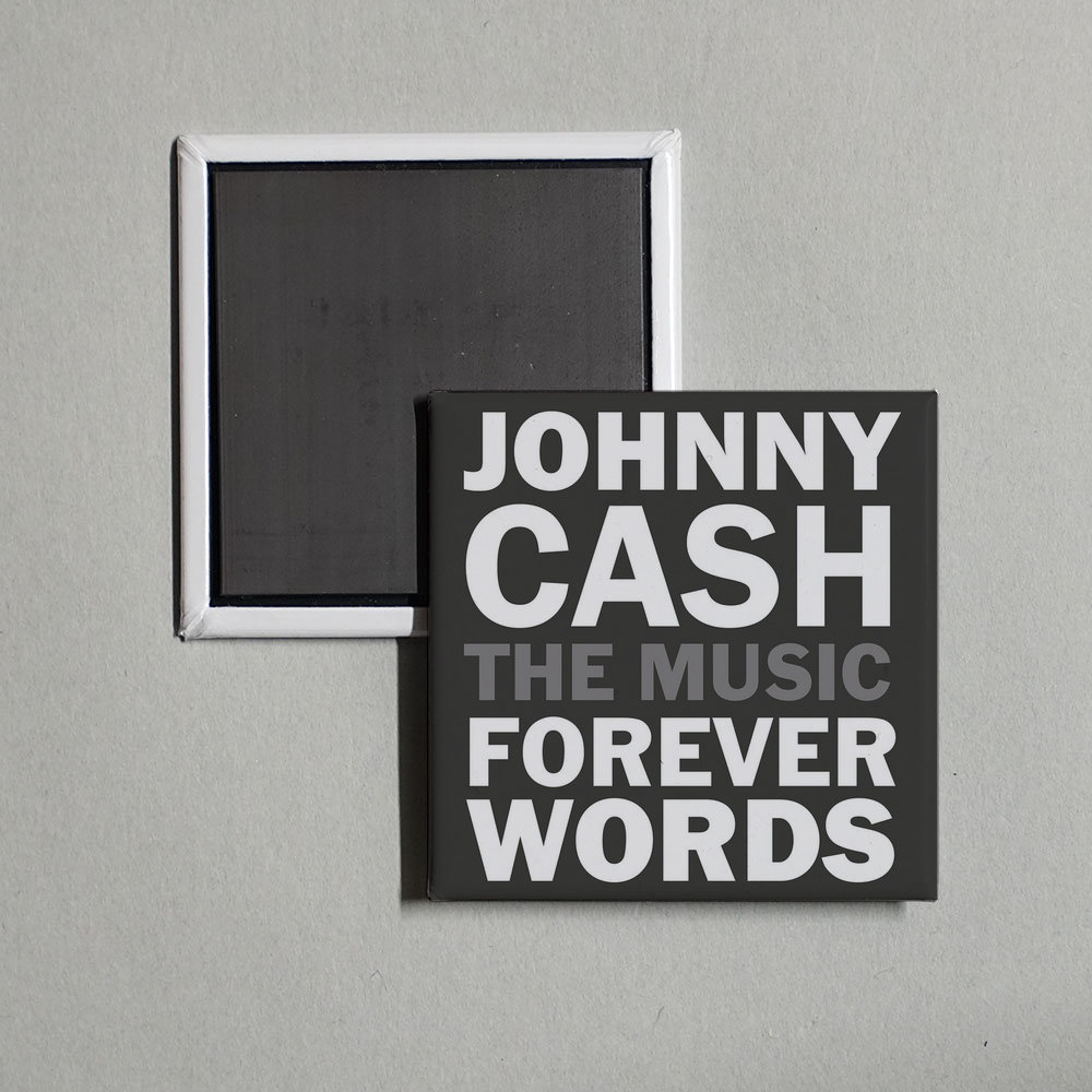 Johnny Cash - Johnny Cash Forever Words Expanded Album Cover Fridge Magnet