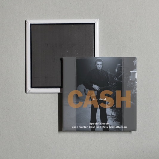 Johnny Cash - Johnny Cash Live In Ireland Album Cover Fridge Magnet