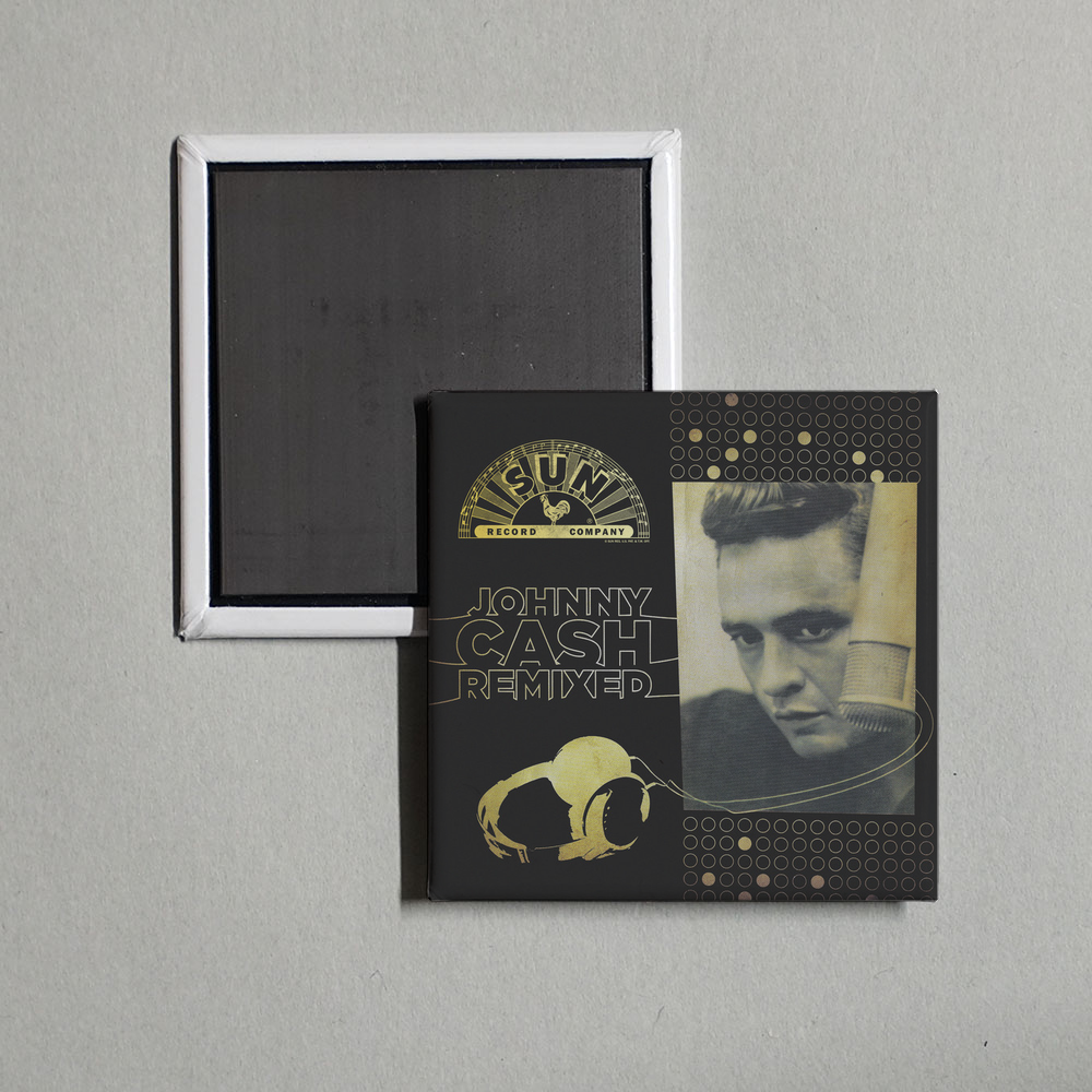 Johnny Cash - Johnny Cash Remixed Album Cover Fridge Magnet