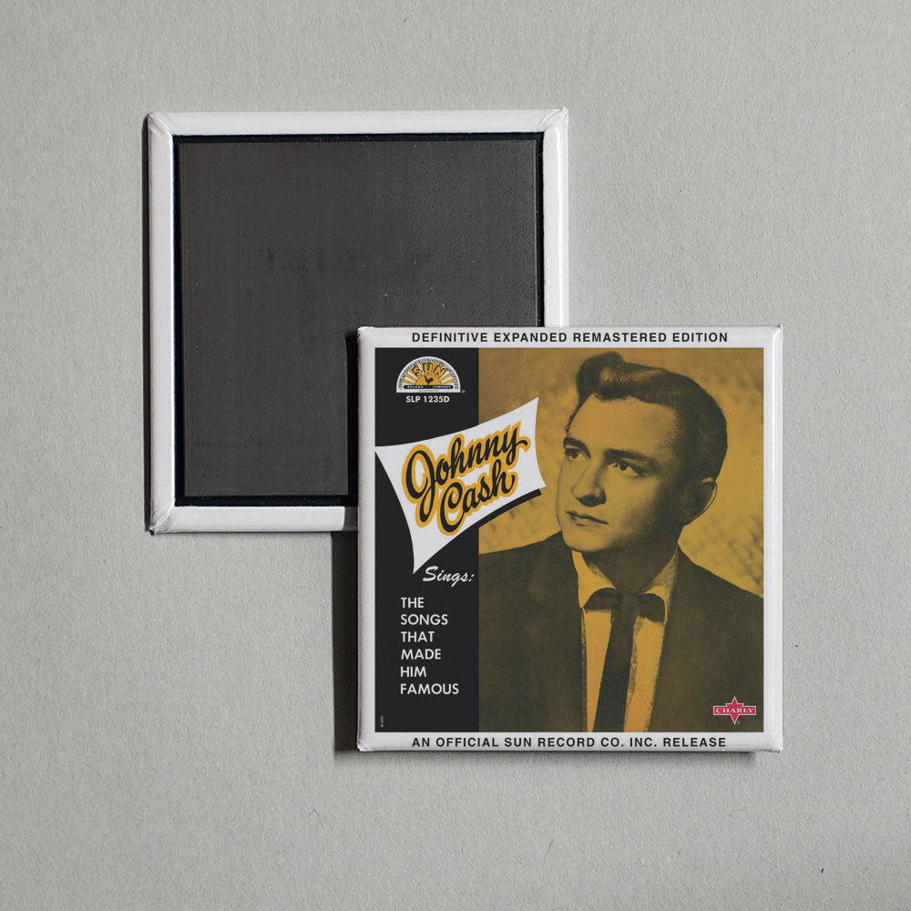 Johnny Cash - Johnny Cash Sings the Songs That Made Him Famous (2017 Definitive Expanded Remastered Edition) Album Cover Fridge Magnet