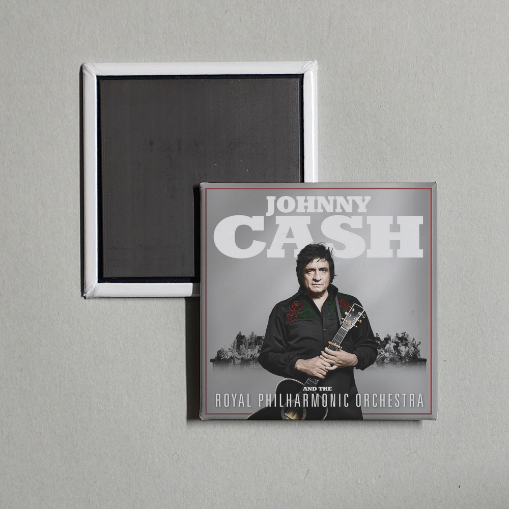 Johnny Cash - Johnny Cash and The Royal Philharmonic Orchestra Album Cover Fridge Magnet