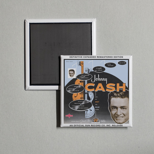 Johnny Cash - Johnny Cash with His Hot and Blue Guitar (2017 Definitive Expanded Remastered Edition) Album Cover Fridge Magnet