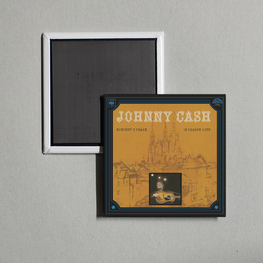 Johnny Cash - Koncert V Praze - In Prague Live Album Cover Fridge Magnet