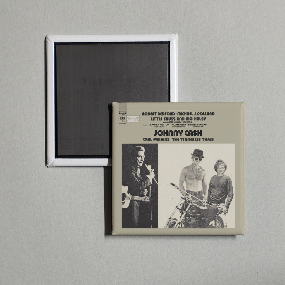 Johnny Cash - Little Fauss and Big Halsy (Original Soundtrack Recording) Album Cover Fridge Magnet