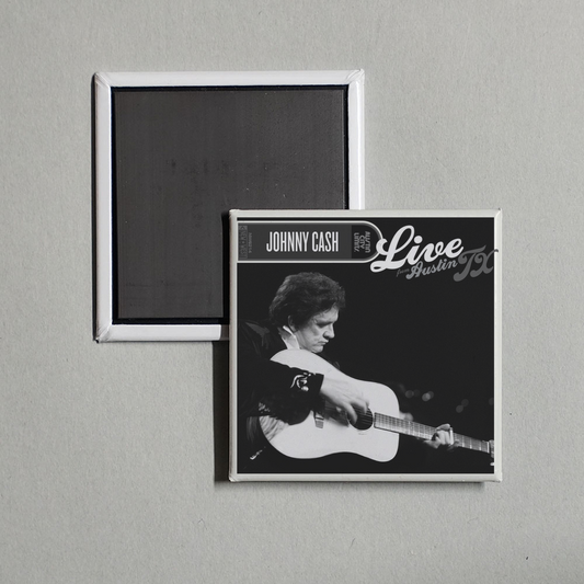 Johnny Cash - Live From Austin, TX Album Cover Fridge Magnet