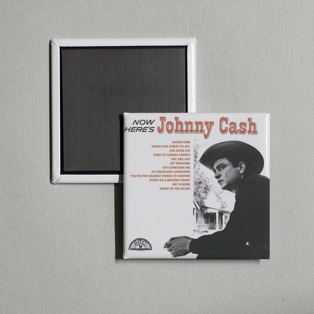 Johnny Cash - Now Here's Johnny Cash Album Cover Fridge Magnet