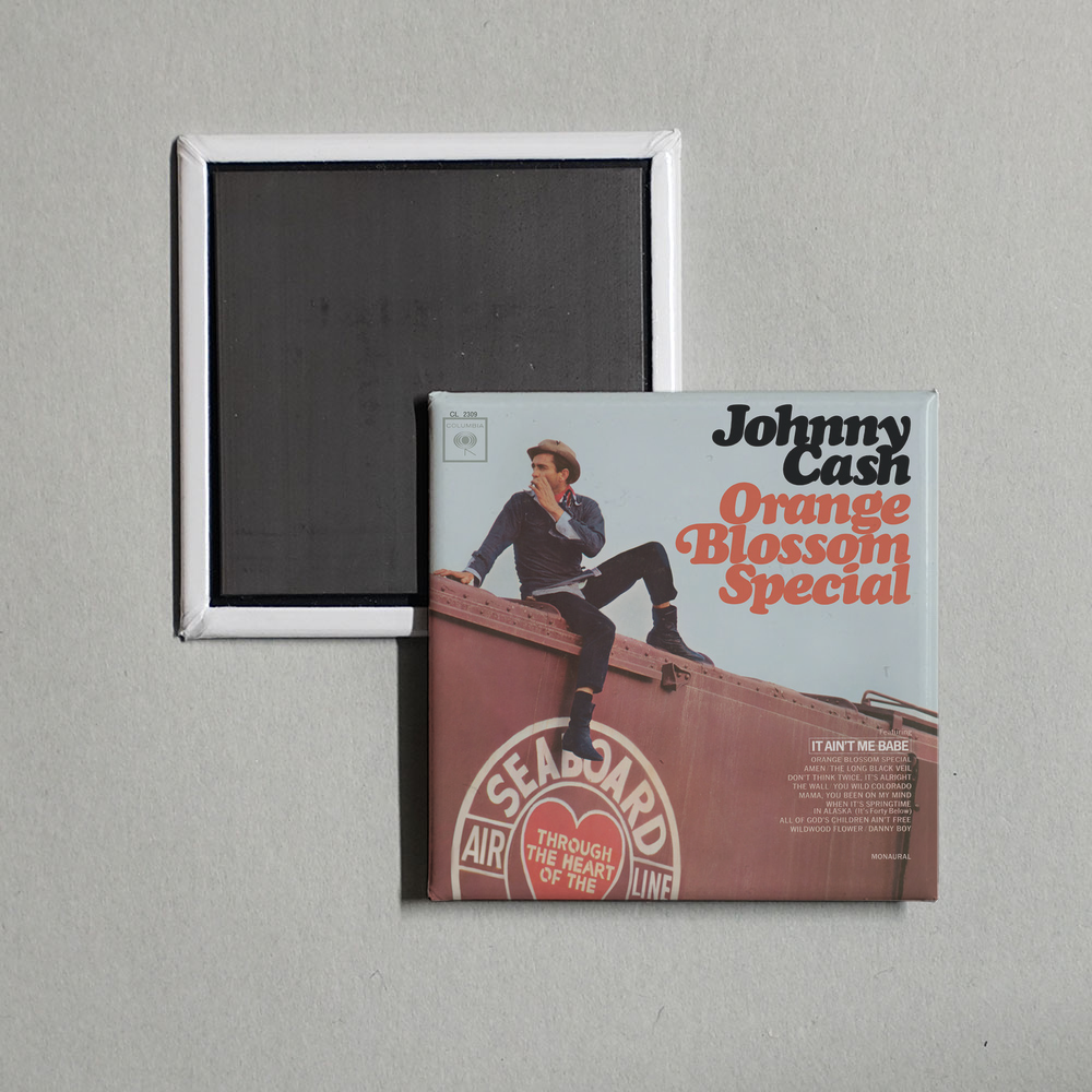 Johnny Cash - Orange Blossom Special Album Cover Fridge Magnet
