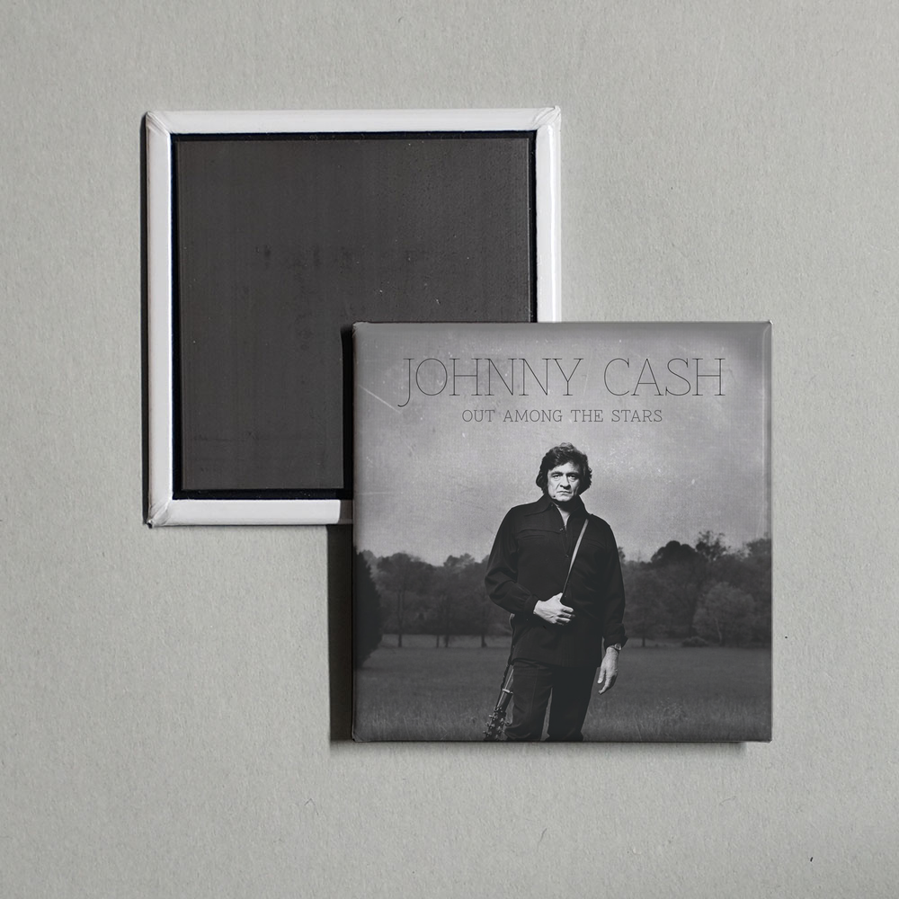 Johnny Cash - Out Among The Stars Album Cover Fridge Magnet