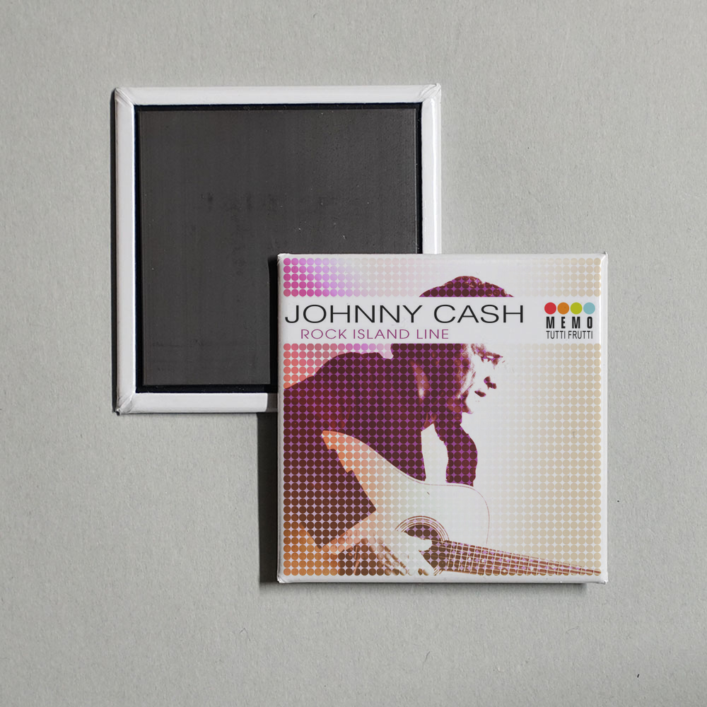 Johnny Cash - Rock Island Line Album Cover Fridge Magnet