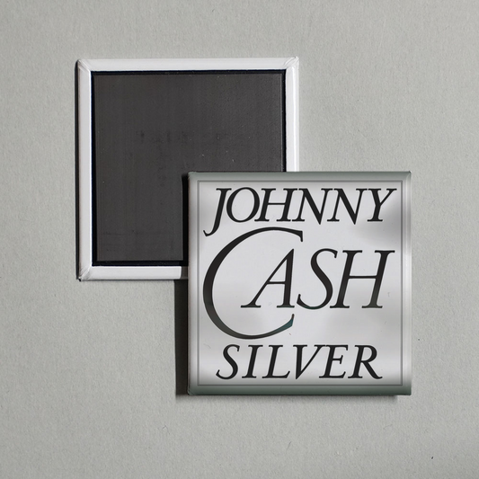 Johnny Cash - Silver Album Cover Fridge Magnet