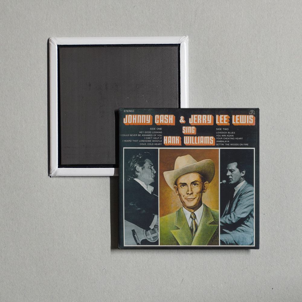 Johnny Cash - Sing Hank Williams Album Cover Fridge Magnet