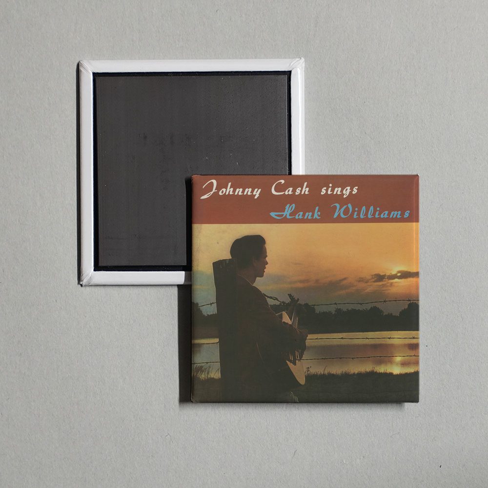 Johnny Cash - Sings Hank Williams Album Cover Fridge Magnet