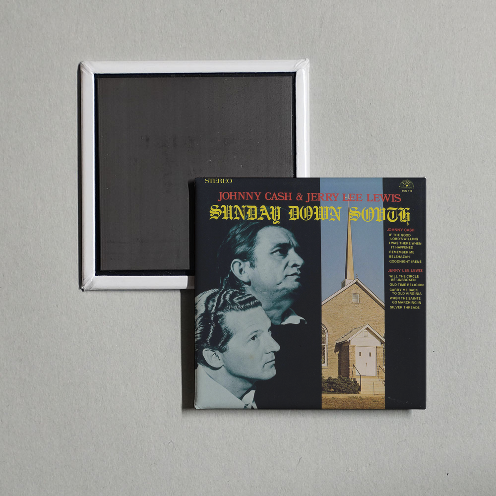 Johnny Cash - Sunday Down South Album Cover Fridge Magnet