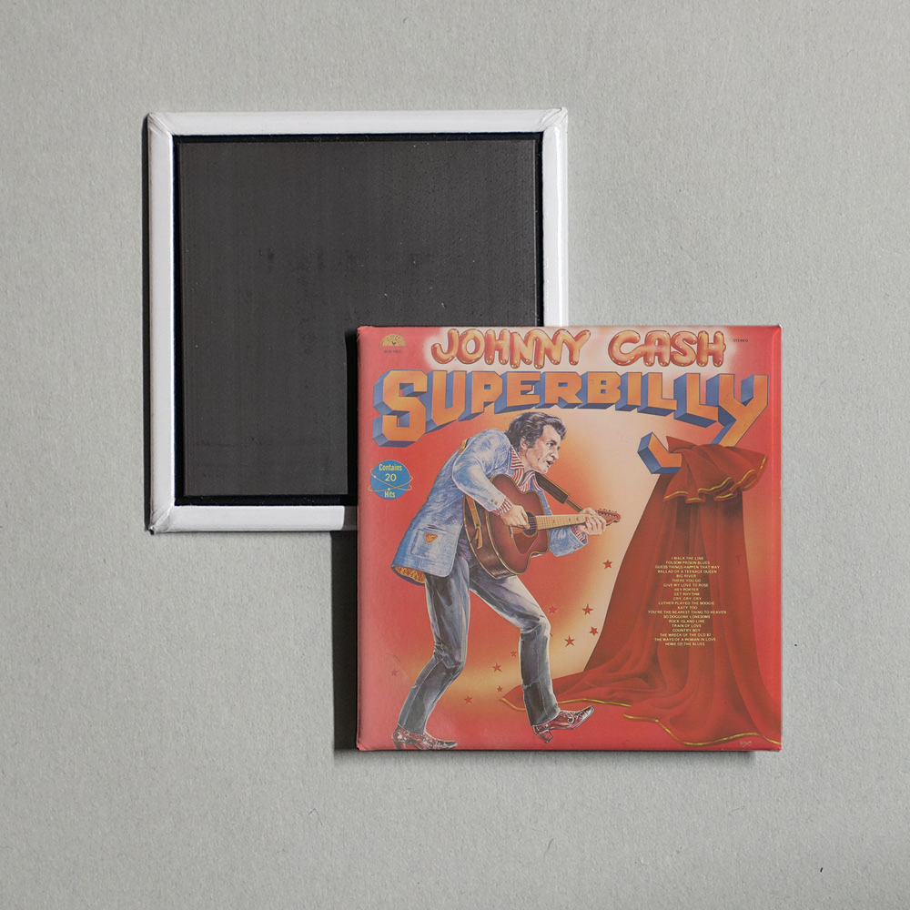 Johnny Cash - Superbilly Album Cover Fridge Magnet