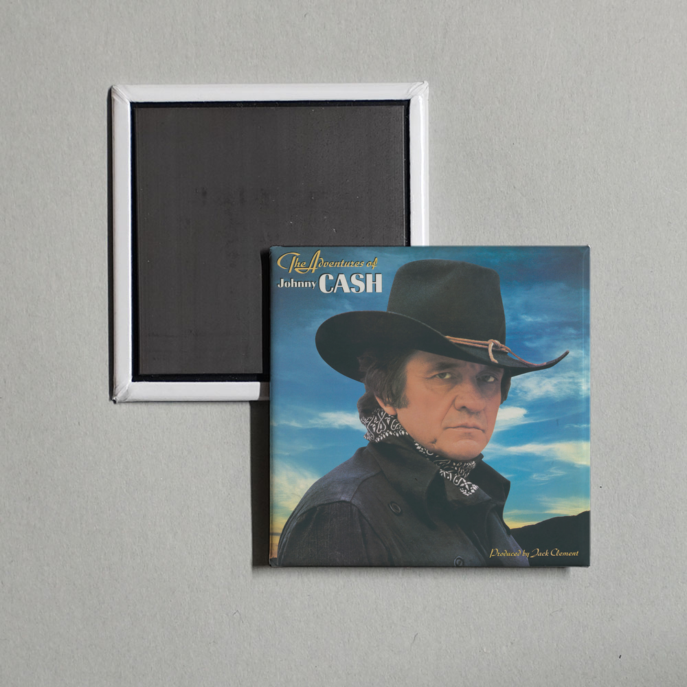 Johnny Cash - The Adventures Of Johnny Cash Album Cover Fridge Magnet