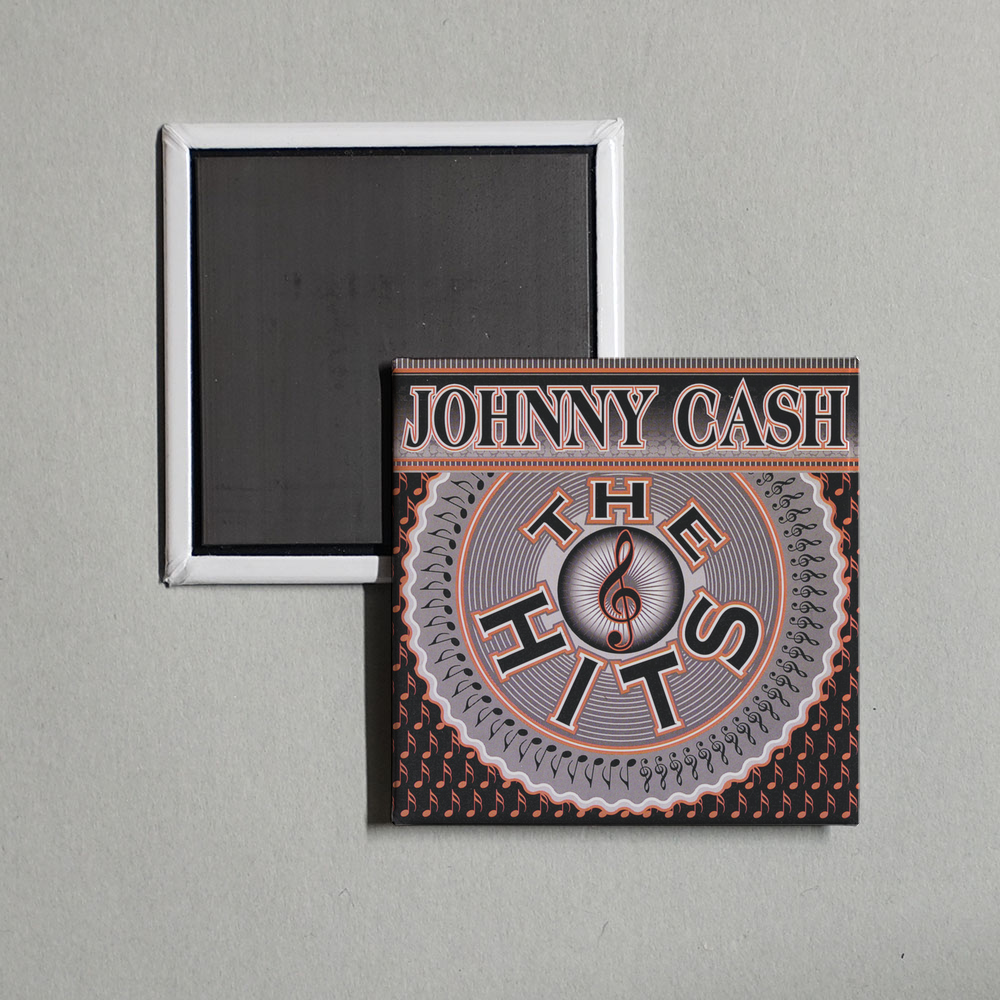 Johnny Cash - The Hits Album Cover Fridge Magnet