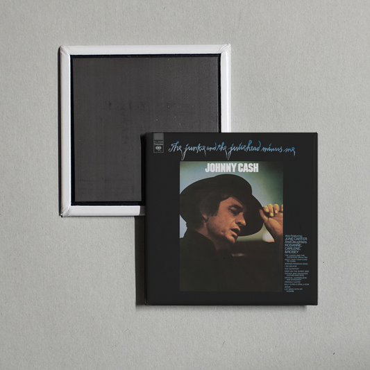 Johnny Cash - The Junkie And The Juicehead Minus Me Album Cover Fridge Magnet