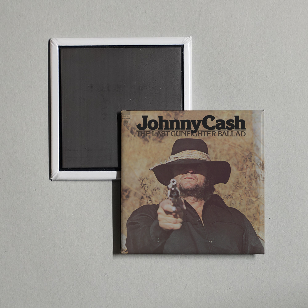 Johnny Cash - The Last Gunfighter Ballad Album Cover Fridge Magnet