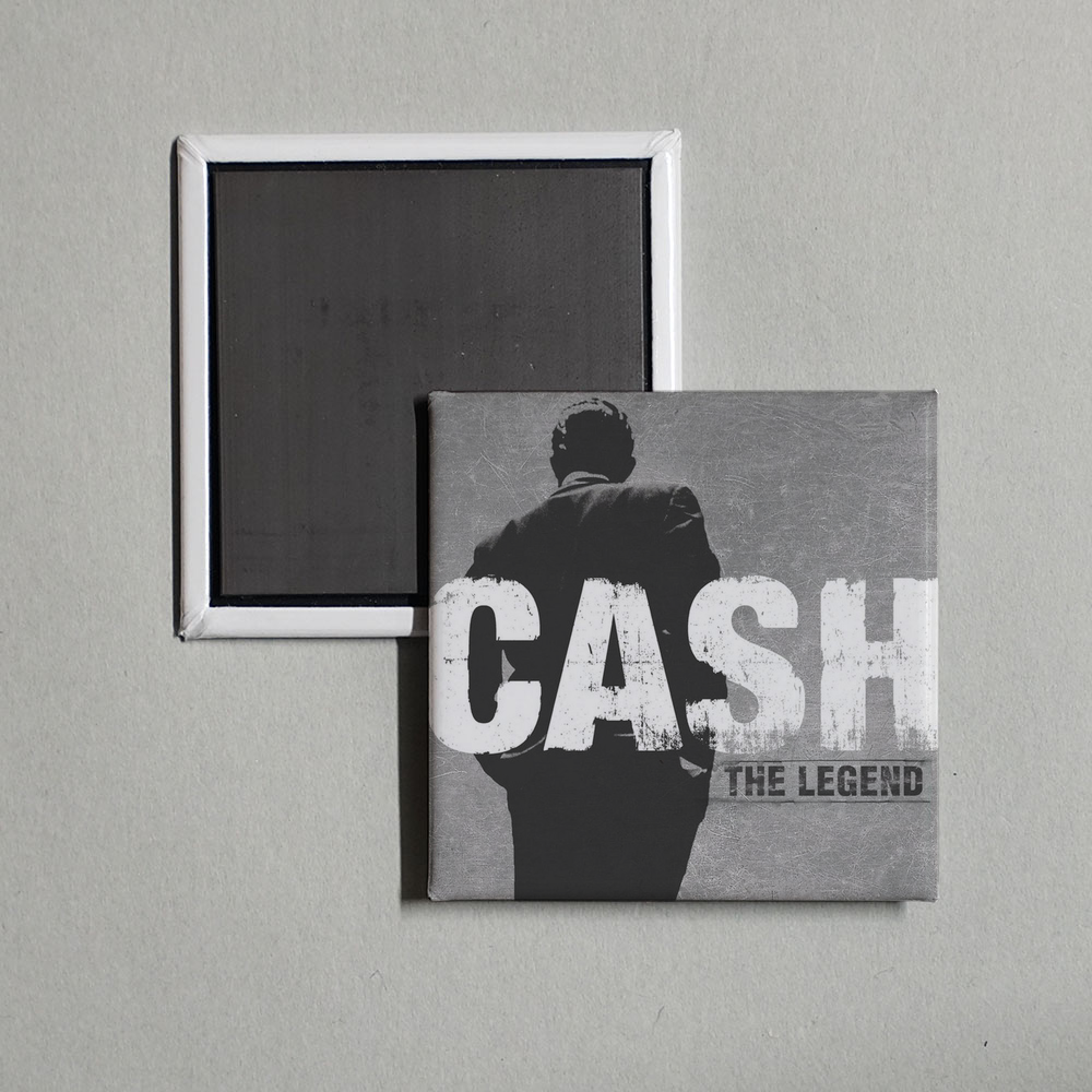 Johnny Cash - The Legend Album Cover Fridge Magnet