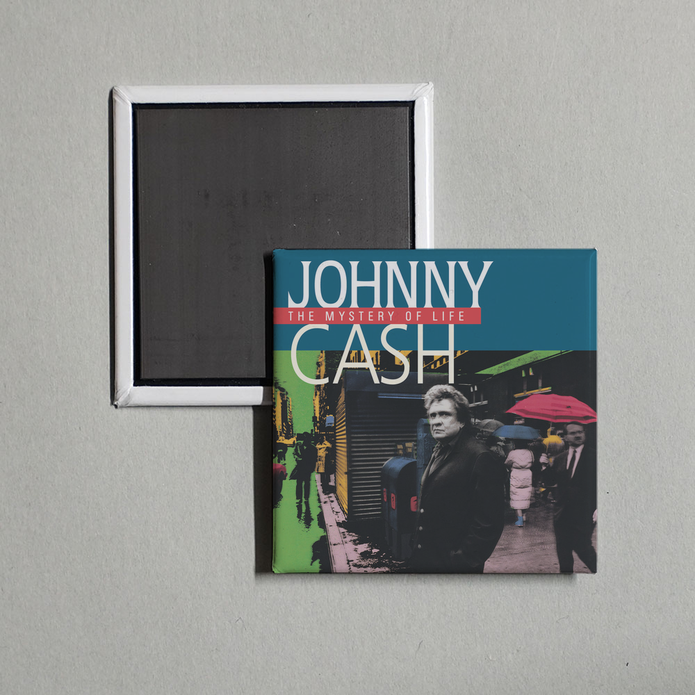 Johnny Cash - The Mystery Of Life Album Cover Fridge Magnet